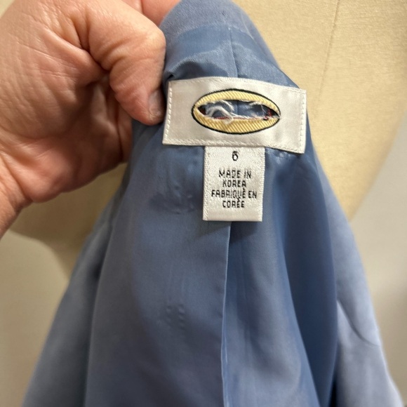 Talbots Blue Blazer Structured Shoulders Professional Fit - Picture 3 of 3